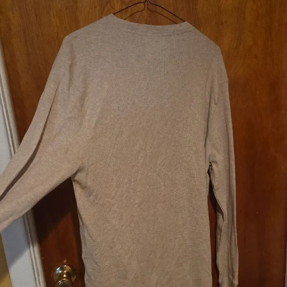 Structure Tan Long Sleeve Tee Classic Knit